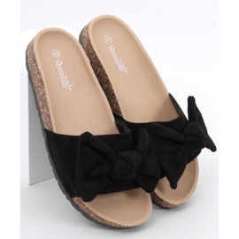 Kiara Claquettes en liège noir le noir 5