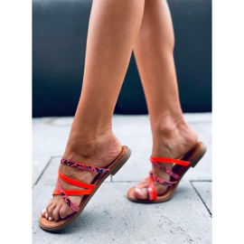 Chaussons femme Nigelle Orange 2