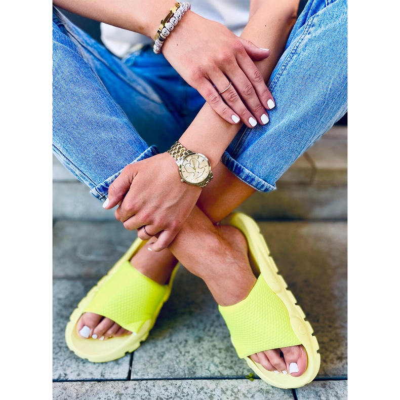 Pantoufles pour femmes Wind Yellow jaune 1