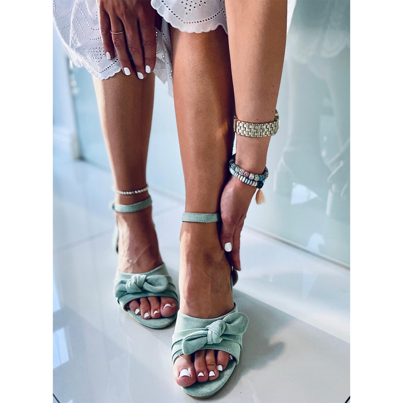 Giselle Green sandales à talons hauts vert 1