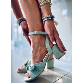 Giselle Green sandales à talons hauts vert 2