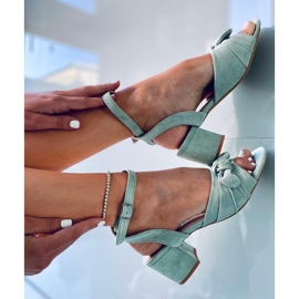 Giselle Green sandales à talons hauts vert 5