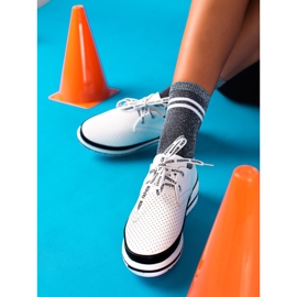 ARTIKER Chaussures de mode en cuir blanc noir 1