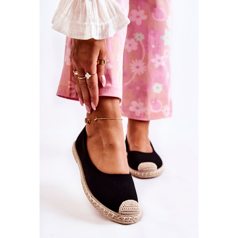 Espadrilles Classiques en Daim pour Femme Noir Calabria le noir 1