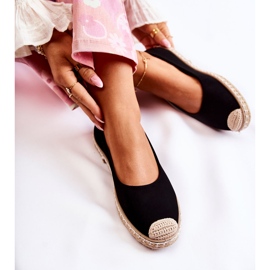 Espadrilles Classiques en Daim pour Femme Noir Calabria le noir 3