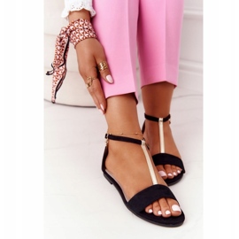 S.Barski Sandales élégantes en daim S. Bararski 541-7 Noir 3