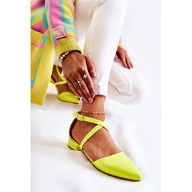WS1 Escarpins En Cuir Sur Talons Bas Jaune Giovanna multicolore 3