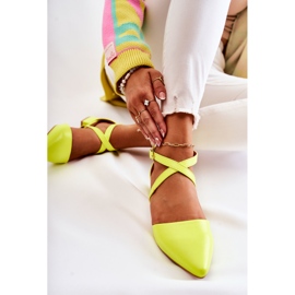 WS1 Escarpins En Cuir Sur Talons Bas Jaune Giovanna multicolore 5
