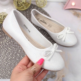 Ballerines fille à nœud blanc eVento blanche multicolore 3