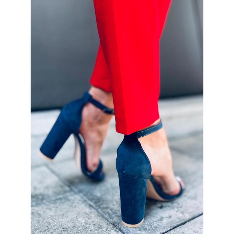 Sandales à talons hauts d'Ariel Navy bleu 2