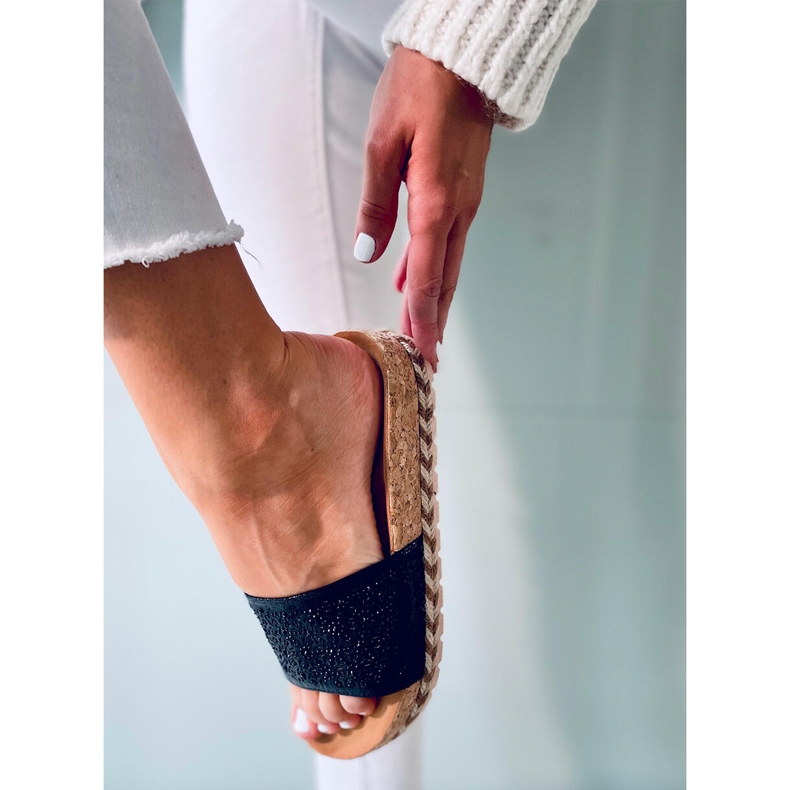 Jova Semelle en liège noir le noir 2