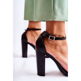 Sandales Classiques En Cuir On A Bar Noir Sallen le noir 4