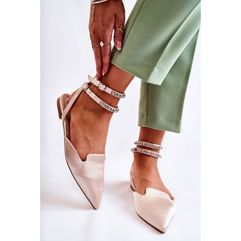 WS1 Sandales à bout beige pour femmes Amisha 1 WS1 Sandales à bout beige pour femmes Amisha 1