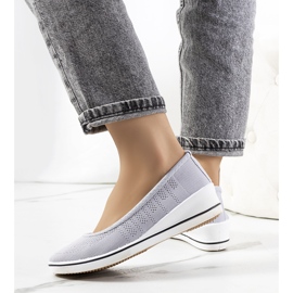Baskets compensées Loane grises 2