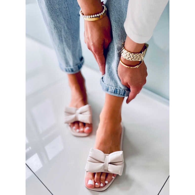 Babouches Mili Beige à nœud 1 Babouches Mili Beige à nœud 1