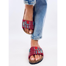 Chaussons en liège rouge Taida 1 Chaussons en liège rouge Taida 1