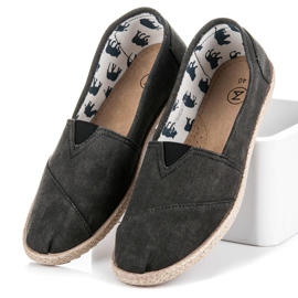 Mckeylor Espadrilles à enfiler noir 1