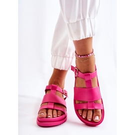 WS1 Sandales Sur La Plateforme Fuchsia Tessy rose 2