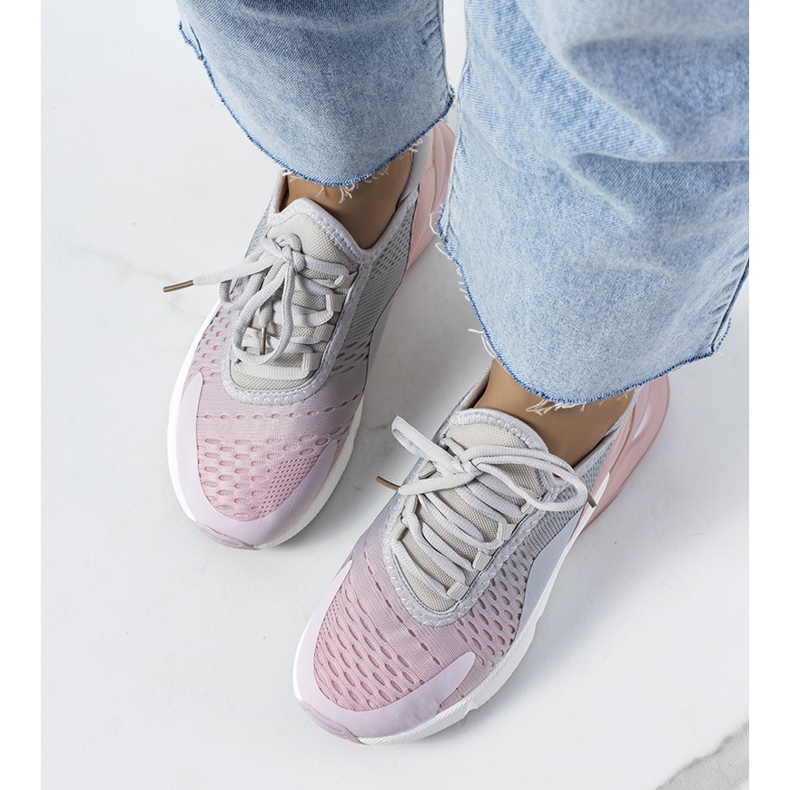 Baskets de sport grises Glaner rose 1 Baskets de sport grises Glaner rose 1