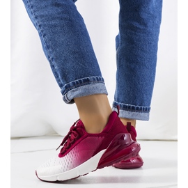 Baskets de sport bordeaux Glaner blanche 2