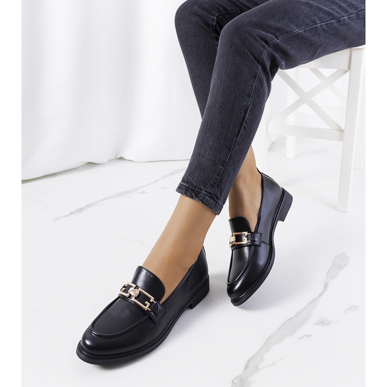 Mocassins Neder femme noirs 1