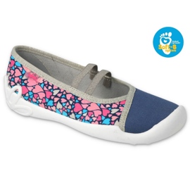 Befado chaussures pour enfants 116Y303 bleu marine rose 4