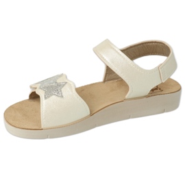 Sandales enfants Befado 068Y003 blanches avec une étoile 3