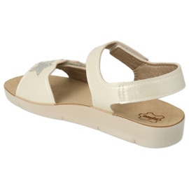 Sandales enfants Befado 068Y003 blanches avec une étoile 5