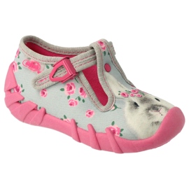 Chaussures enfant Befado 110P425 rose gris 2
