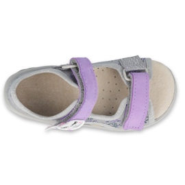 Befado chaussures pour enfants pu 065P150 violet gris 3