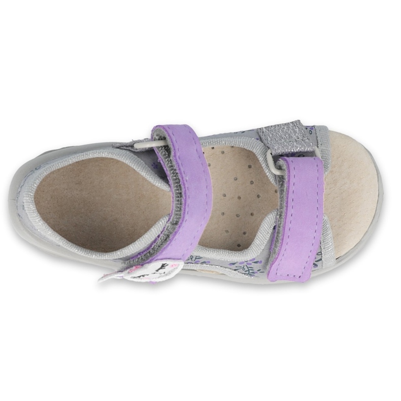 Befado chaussures pour enfants pu 065P150 violet gris 3
