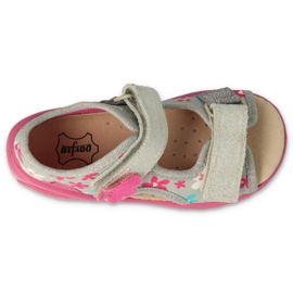 Befado chaussures pour enfants pu 065P175 rose gris 3 Befado chaussures pour enfants pu 065P175 rose gris 3