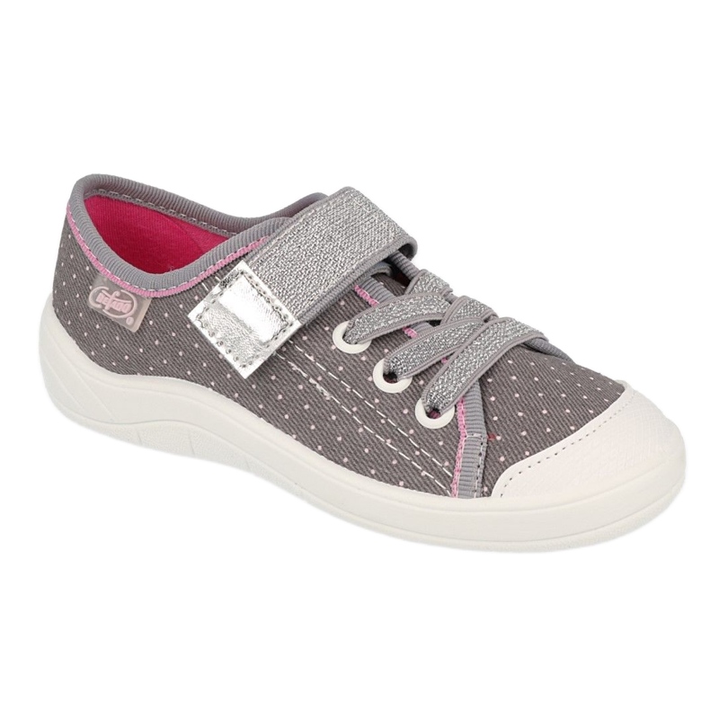 Chaussures enfant Befado 251X107 rose gris 1