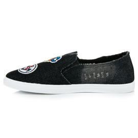 Slipons avec patchs le noir 3