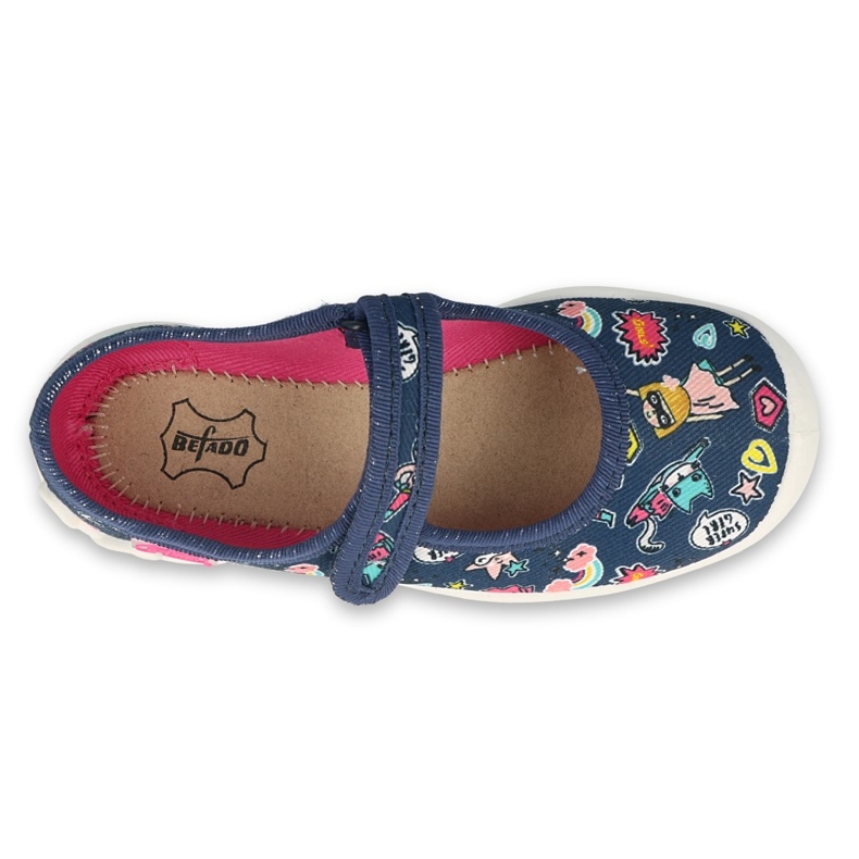Befado chaussures pour enfants 114Y482 bleu marine multicolore 3