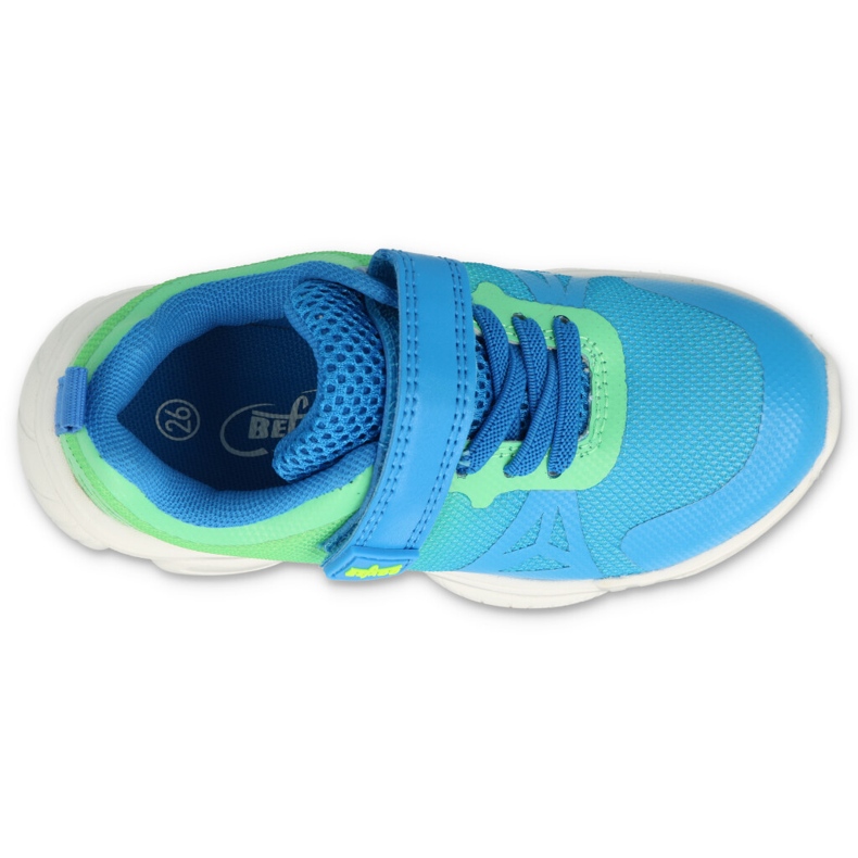 Chaussures de jeunesse colorées Befado 516Q121 bleu jaune 3