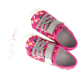 Chaussures pour enfants Befado 251Y181 rose argent multicolore 2