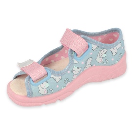 Chaussures enfant Befado 869X167 bleu rose gris 1 Chaussures enfant Befado 869X167 bleu rose gris 1