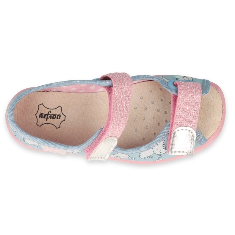 Chaussures enfant Befado 869X167 bleu rose gris 3 Chaussures enfant Befado 869X167 bleu rose gris 3