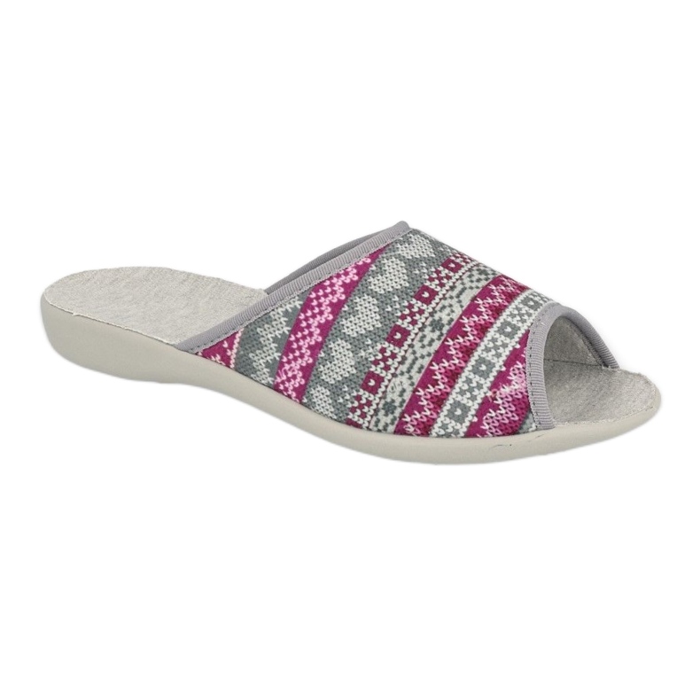 Chaussures femme Befado pu 254D133 rose gris 1
