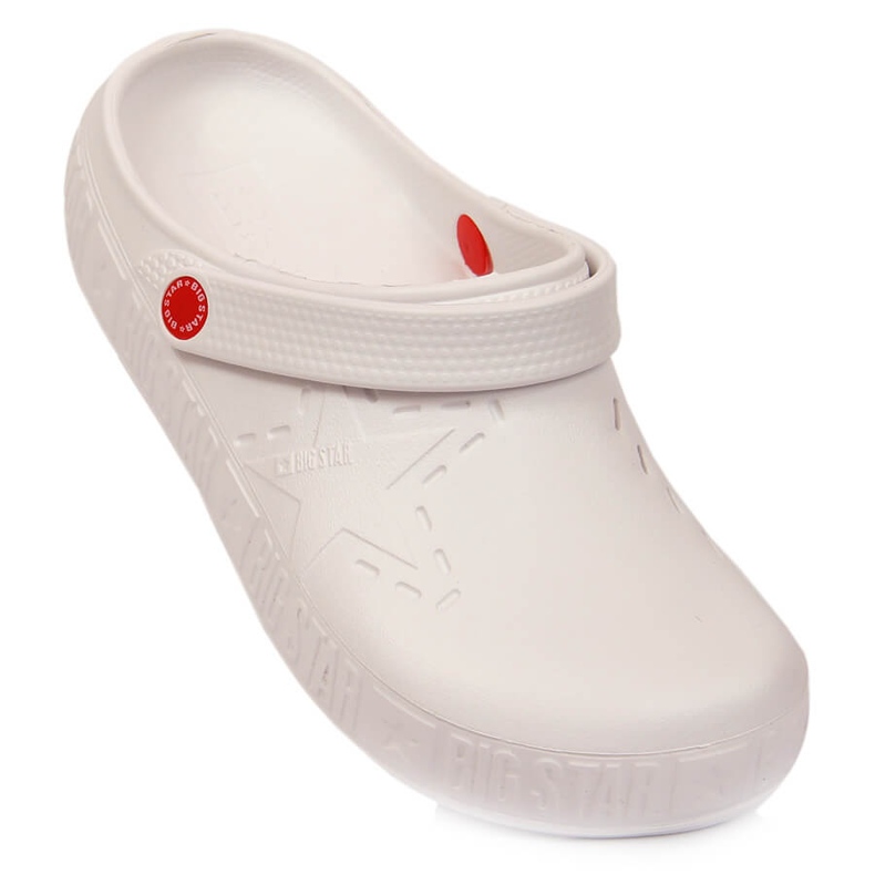 Chaussons en mousse blanche Big Star II275003 kroks blancs 1
