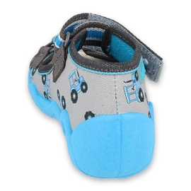 Chaussures enfant Befado jaune 350P027 bleu gris 3
