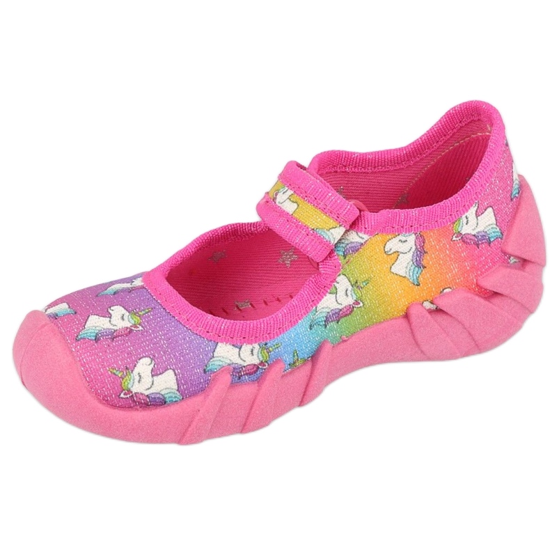 Befado chaussures pour enfants speedy 109P232 violet bleu rose jaune 1