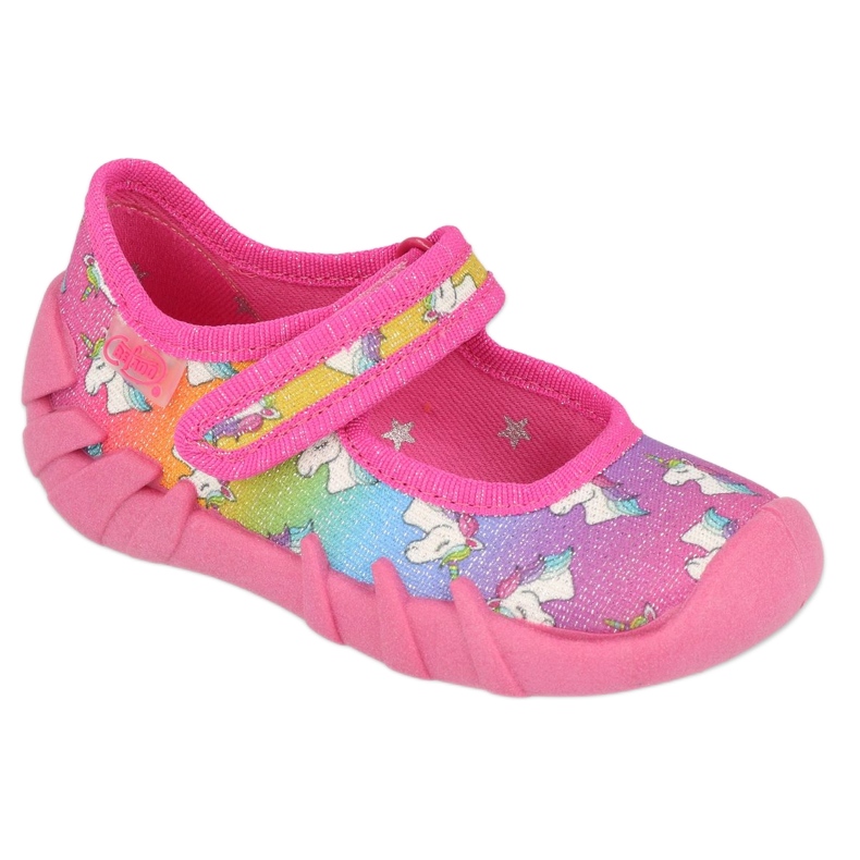 Befado chaussures pour enfants speedy 109P232 violet bleu rose jaune 3