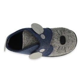 Chaussures enfant Befado 526P080 bleu marine gris 3