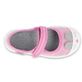 Chaussures enfant Befado 209P034 rose argent 3
