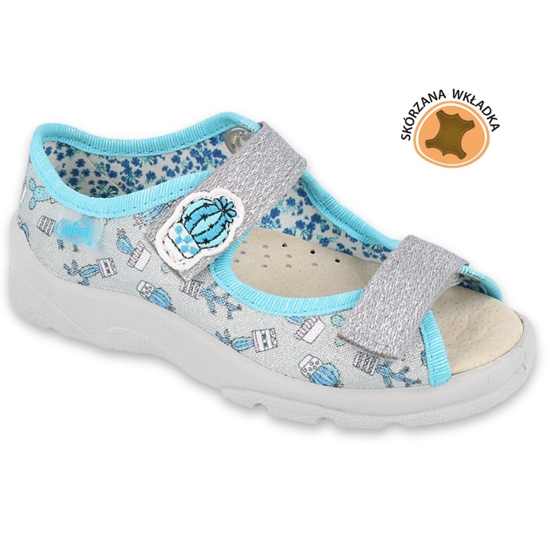 Chaussures enfant Befado 869X155 bleu argent gris 4 Chaussures enfant Befado 869X155 bleu argent gris 4