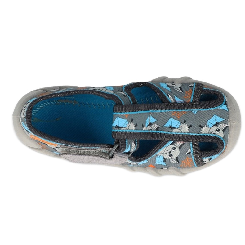 Chaussons enfants Befado 190P104 gris-bleu 3