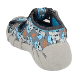 Chaussons enfants Befado 190P104 gris-bleu 2