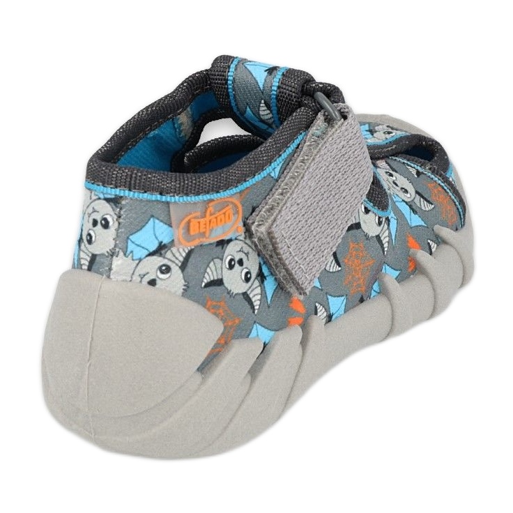 Chaussons enfants Befado 190P104 gris-bleu 4